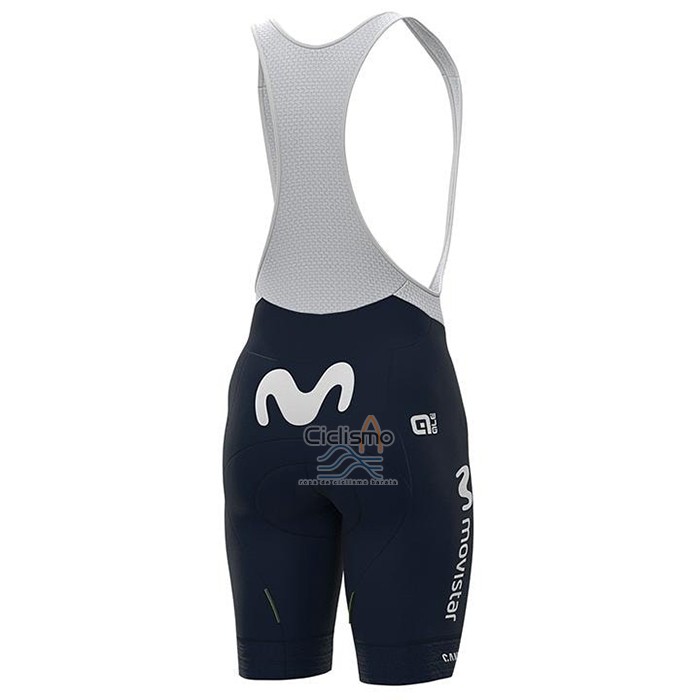 Movistar Ropa Ciclismo Culotte Corto 2021 Mangas Cortas Azul